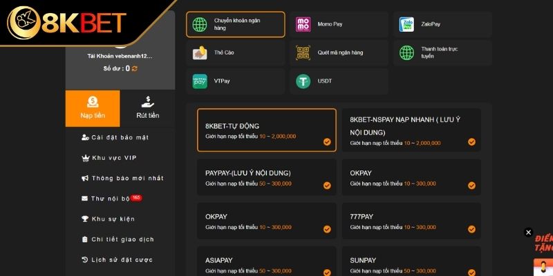 Qua thẻ ngân hàng nội địa