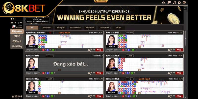 Sảnh SA đa dạng bàn cược